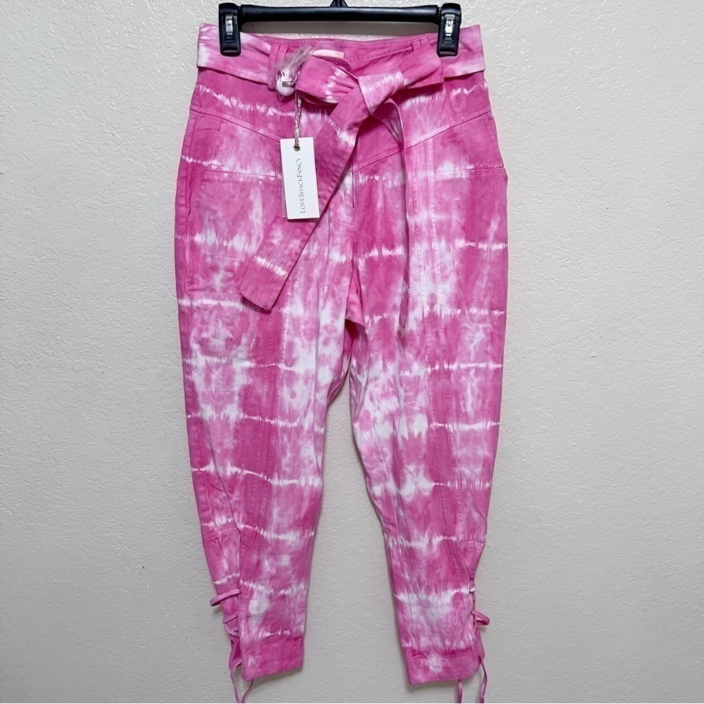 NEW Loveshackfancy Tao Pant HIBISCUS HAND DYE size 4 - Picture 7 of 13